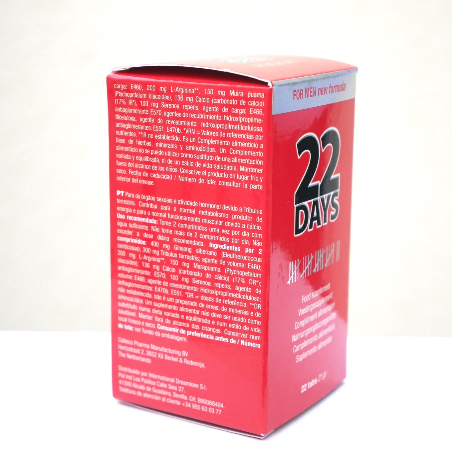 22 DAYS Cobeco Pills for men food supplement new formula 22 tabs