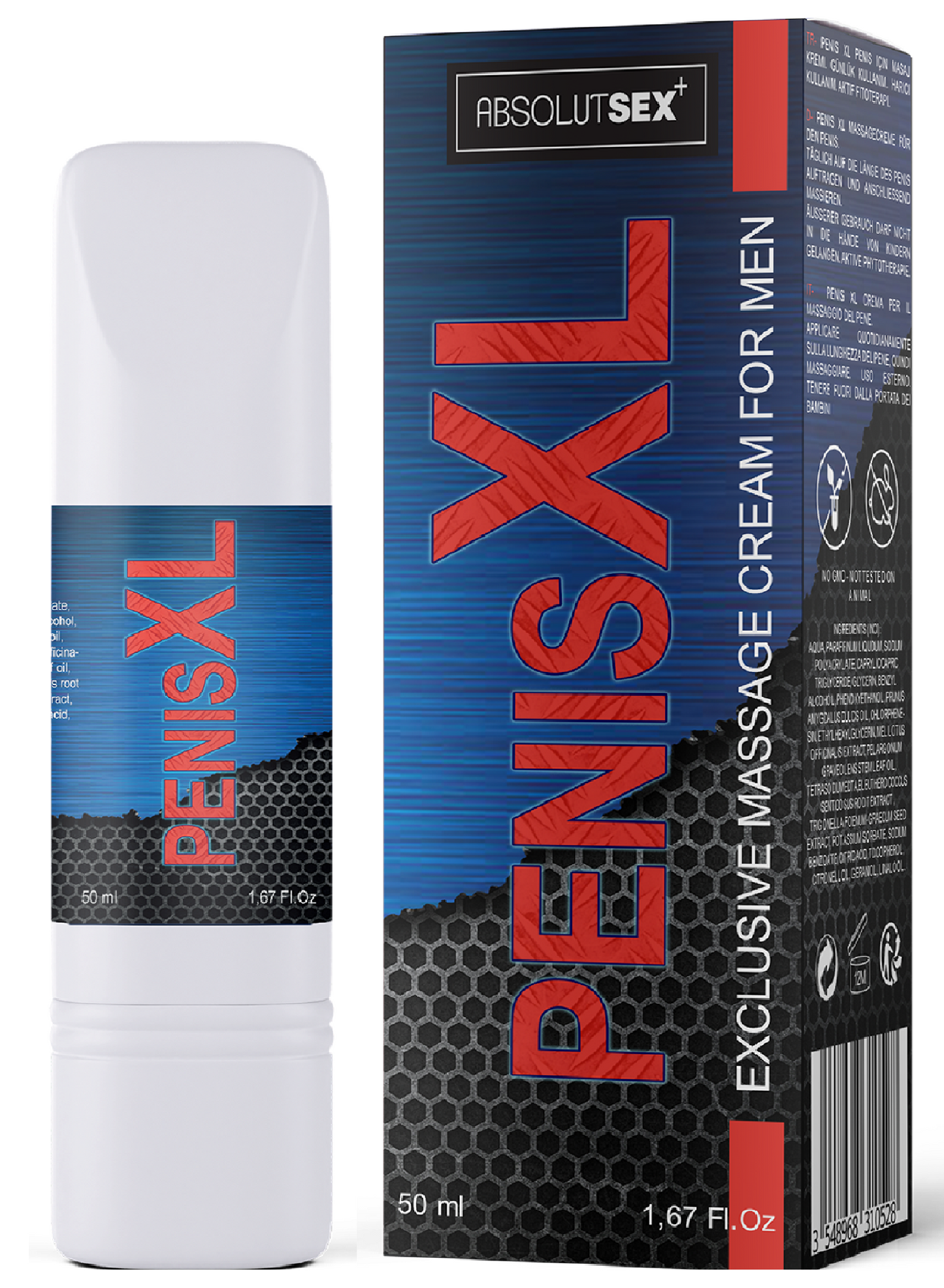 Crema per l'ingrandimento del pene XL per uomo - Gel per massaggio erettile 50 ml