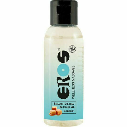 EROS Wellness Olio da massaggio aromatizzato Olio di mandorle Jojoba Gusto: Vaniglia 1.7oz 50ml