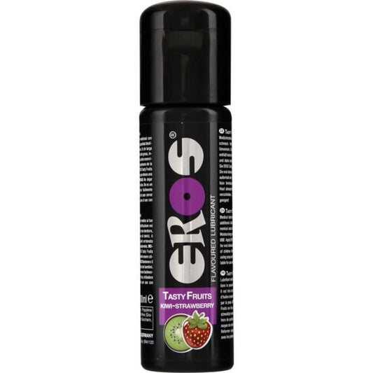 EROS Tasty Fruits aromatisiertes Gleitmittel auf Wasserbasis, essbar, Zitrone, 3,3 fl oz / 100 ml