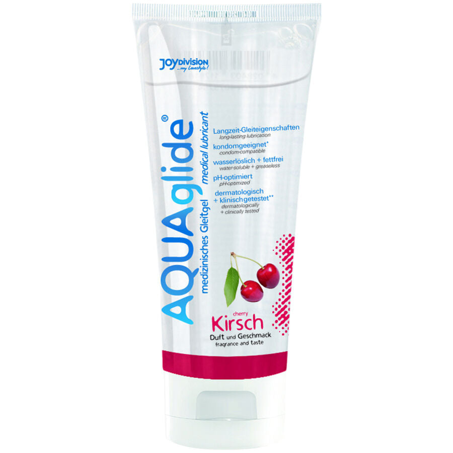 Joydivision Aquaglide Gleitgel, aromatisiertes Gel, Gleitmittel auf Wasserbasis, Vanille, 3,4 Unzen