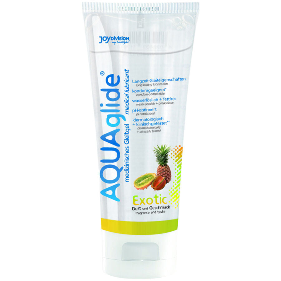 Joydivision Aquaglide Gleitgel, aromatisiertes Gel, Gleitmittel auf Wasserbasis, Vanille, 3,4 Unzen