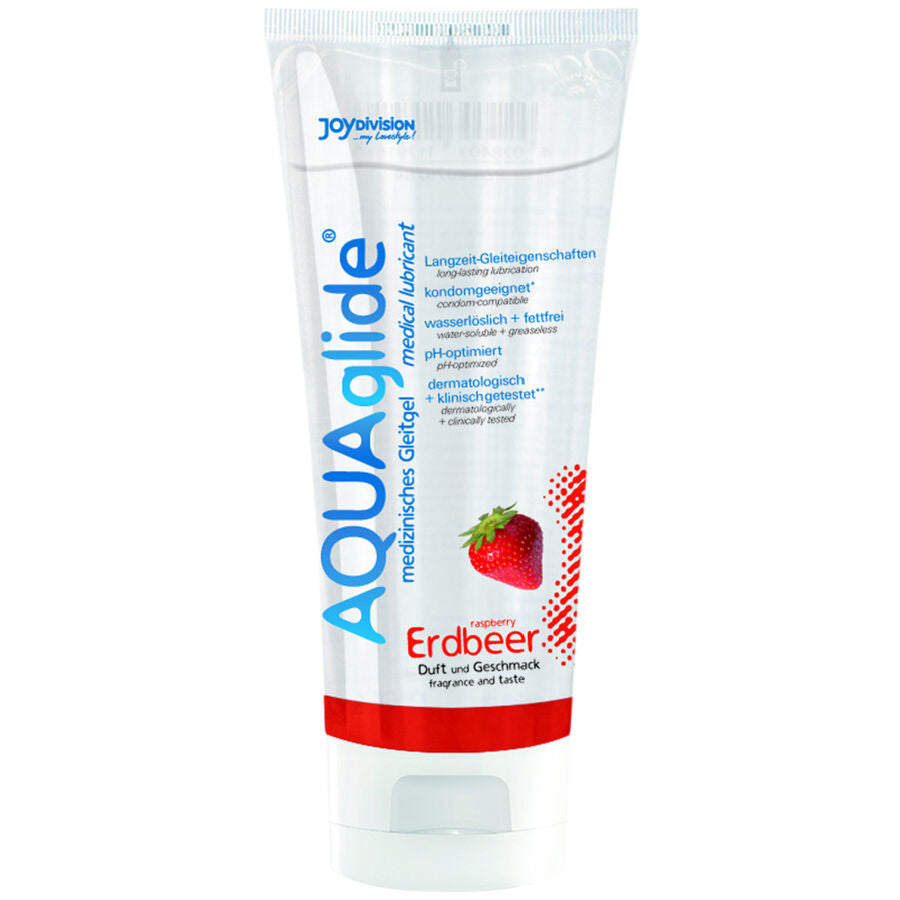 Joydivision Aquaglide Gleitgel, aromatisiertes Gel, Gleitmittel auf Wasserbasis, Vanille, 3,4 Unzen