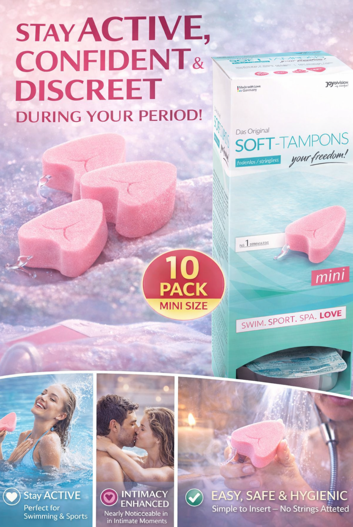 JoyDivision Original Soft Tampons Mini – 50 Count