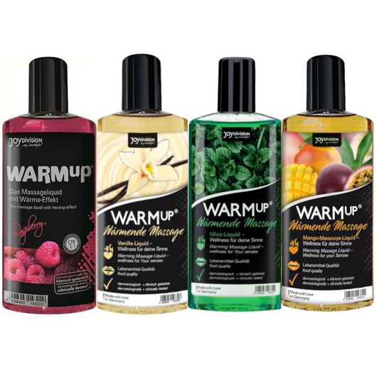 Aquaglide – Aufwärm-Massageöl mit grünem Apfel, 150 ml