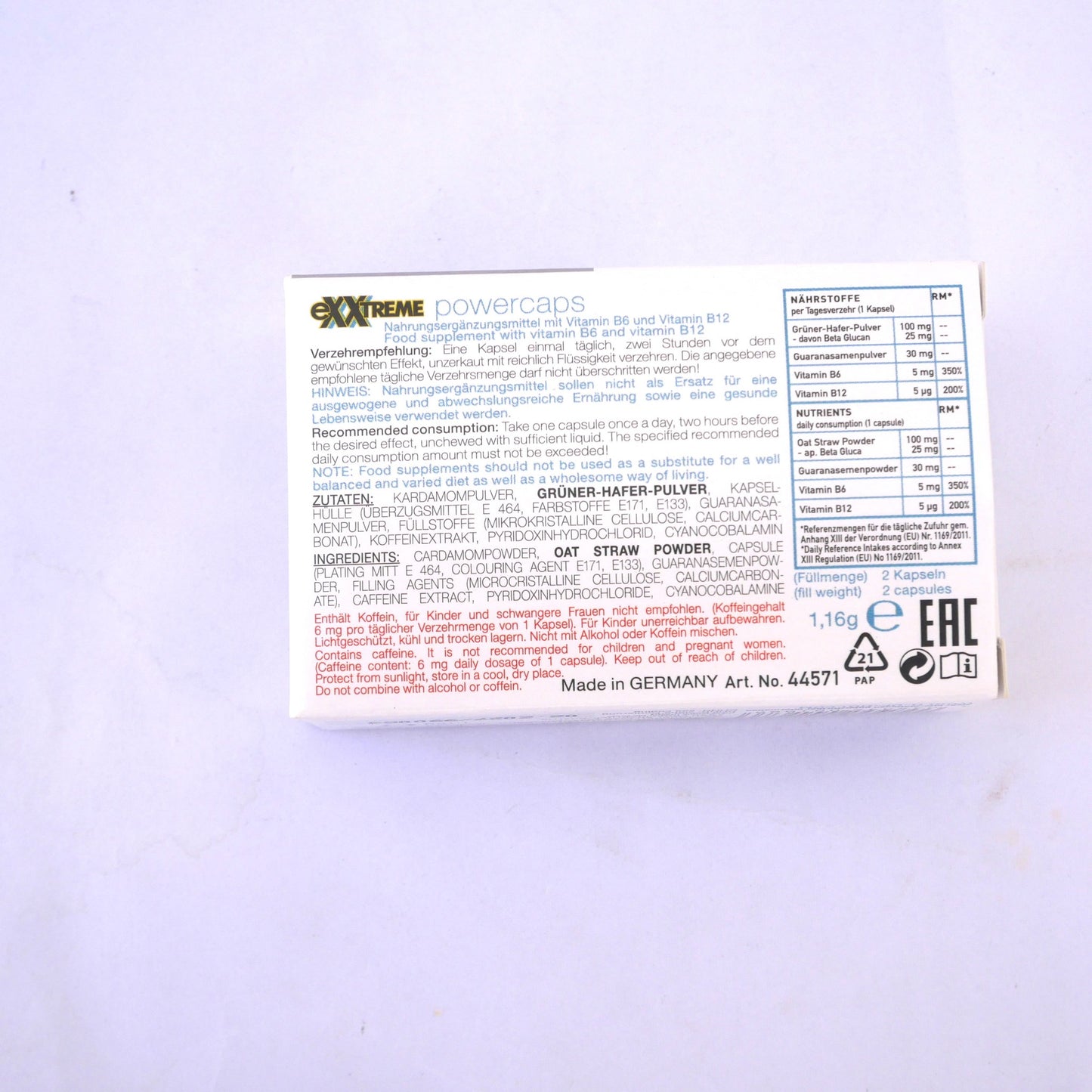 2 Pills Exxtreme Power Caps for Men