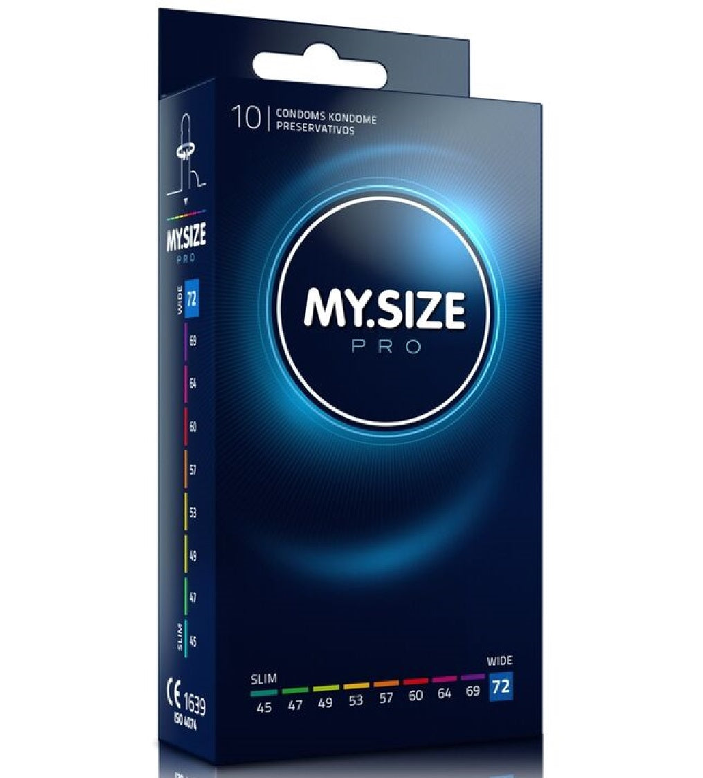 My Size PRO Condoms 72 mm Width XXL Box 10 PCS