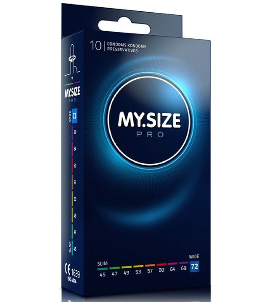 My Size PRO Condoms 72 mm Width XXL Box 10 PCS