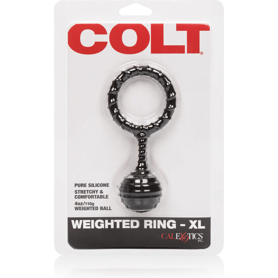 Weighted Ball Silicone Penis Ring XL