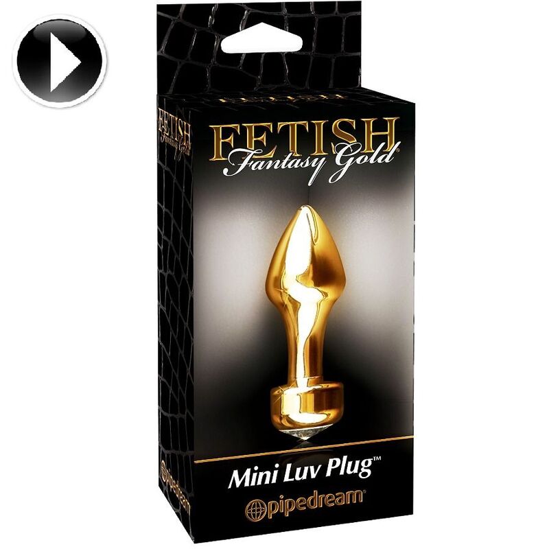 Women fetish fantasy gold mini anal plug butt dilator sex toy prostate massager