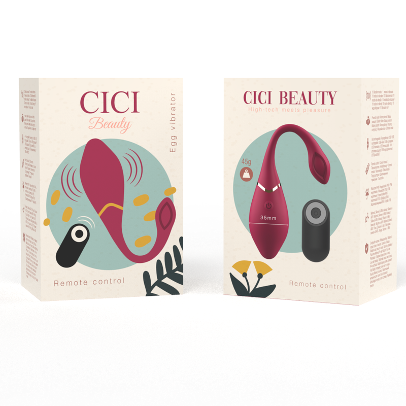 CICI BEAUTY - Premium Silicone Egg Vibrator Remote Control - Powerful G-Spot Stimulation
