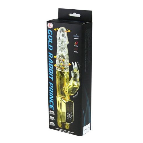 Ly-Baile us Gold Rabbit Prince vibratore stimola il rotatore del dildo del punto G del giocattolo sessuale del clitoride