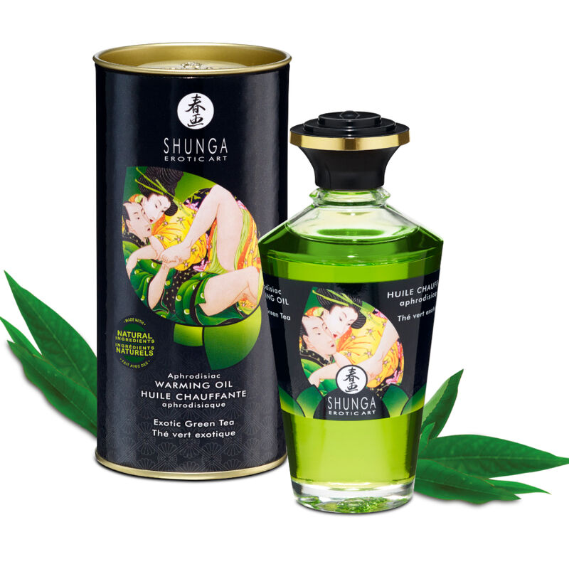 Olio riscaldante afrodisiaco Shunga Blazing Fetish Vaniglia commestibile riscaldante 3,3 once 100 ml