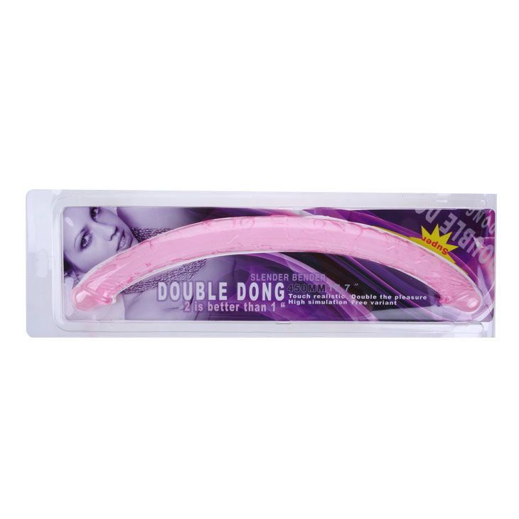 Baile Doppel-Dong, lila, 44,5 cm, Doppeldildo, flexibles Jelly-Sexspielzeug