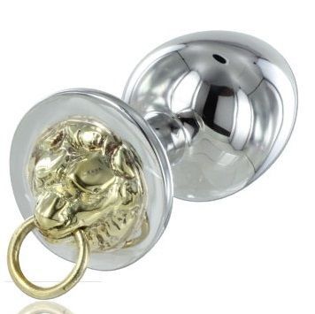 Metal hard steel tiger anal plug jewels sex toys for couple butt dilator women