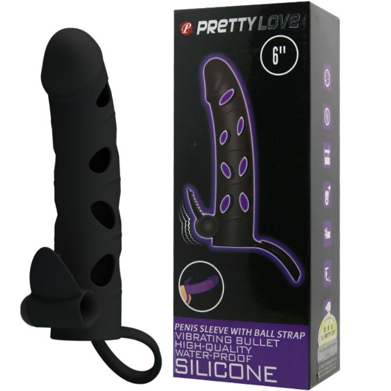 Pretty love silicone case with vibration 15.2cm