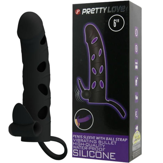 Pretty love silicone case with vibration 15.2cm