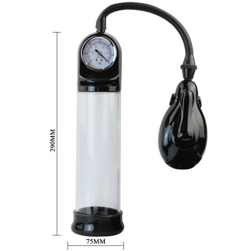 Automatic erection pump with pressure gauge