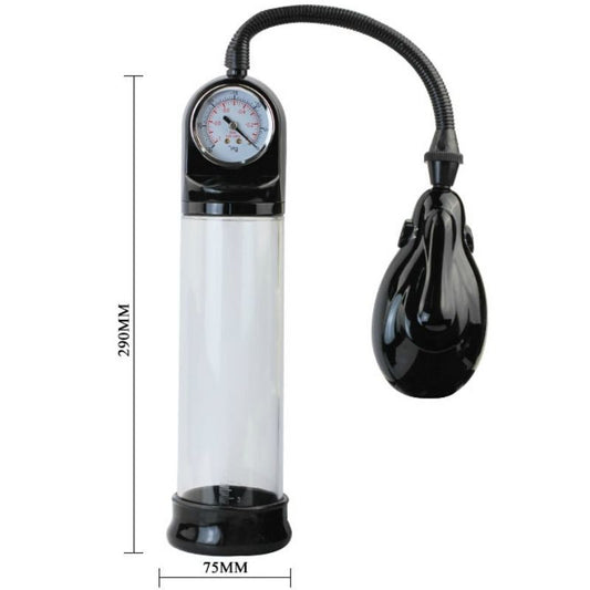 Automatic erection pump with pressure gauge