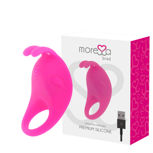 Cock ring moressa brad premium silicone refillable pink penis sex toys for man