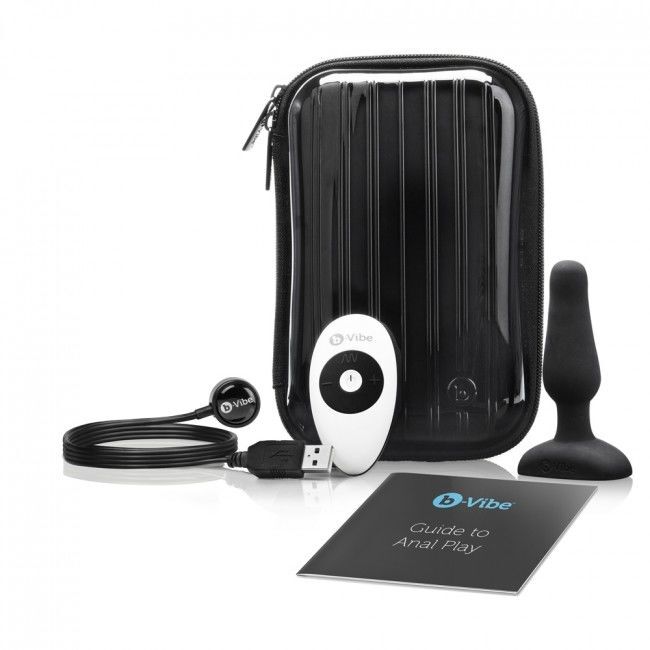 Sexspielzeug Anal Männer B-Vibe Anfänger Fernbedienung Analplug schwarz