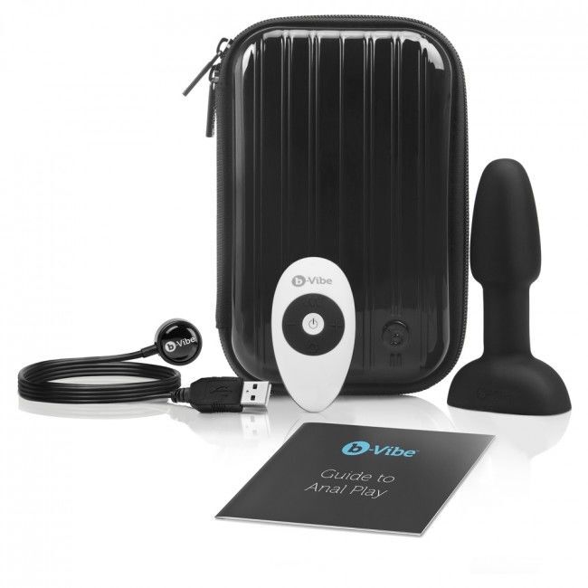 B-Vibe Rimming Fernbedienung Analplug kleiner Buttplug Sexspielzeug Paar schwarz