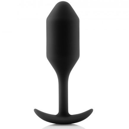 B-vibe snug plug 2 anal plug for couple weighted silicone plug black