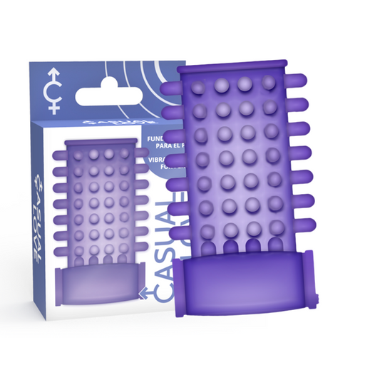 Casual ring purple  vibrating penis sleeve