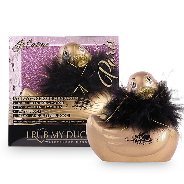 Aquatic vibrating duck paris sex toy gold I rub my duckie 2.0 relaxing body massage