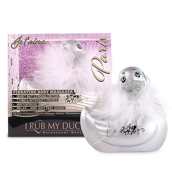 I rub my duckie 2.0 duck vibrator paris vibrator massager sex toy woman silver