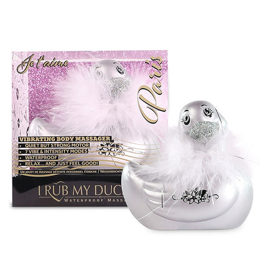 I rub my duckie 2.0 duck vibrator paris vibrator massager sex toy woman silver