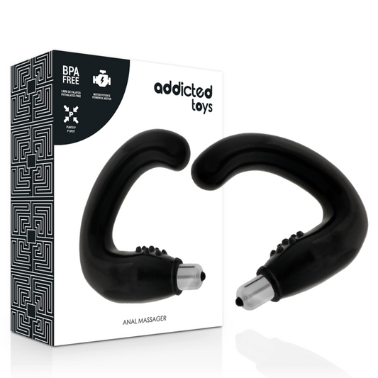 Addicted toys anal massager black vibration sexual pleasure sex toys stimulator