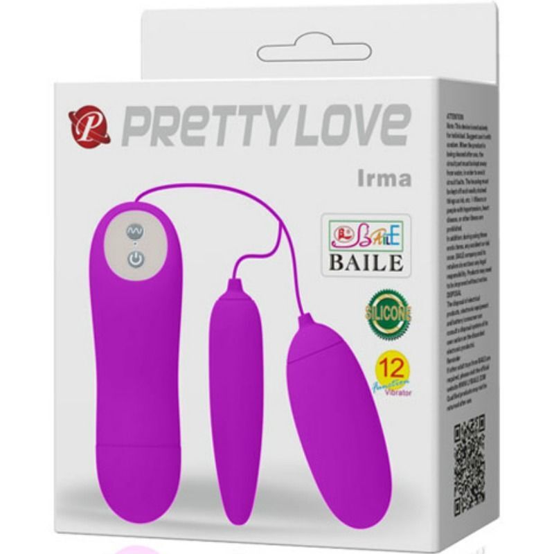 Irma double vibrating egg pretty love sex toy remote control clitoral orgasm