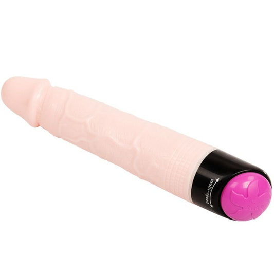 Bunter, sexrealistischer Dildo mit Vibrations- und Rotationsfunktion, 24 cm