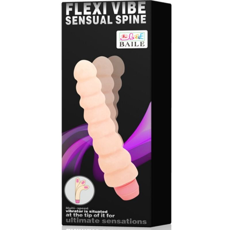 Flexi vibe vibratore sensuale per colonna vertebrale flessibile e pieghevole da 19 cm