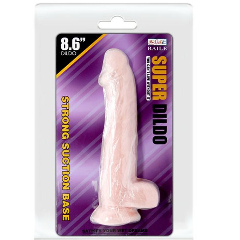 Superdildo - realistischer Naturdildo mit 22 cm Saugnapf