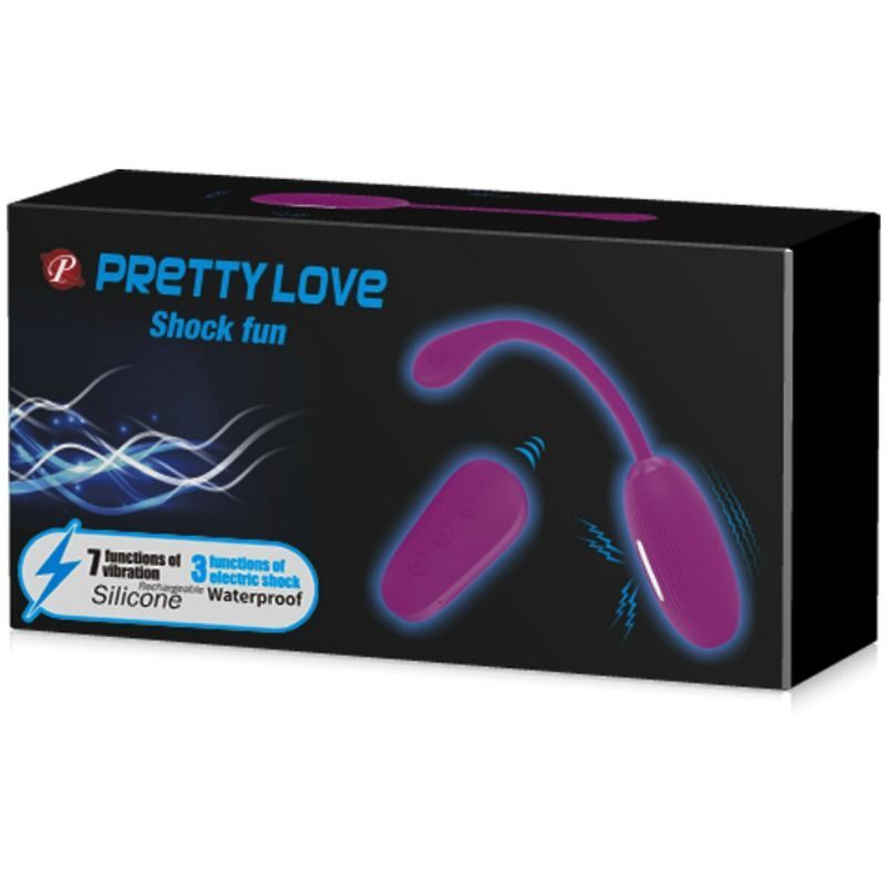 Pretty love shock fun vibrating egg 3 electroshock modes sex toy waterproof