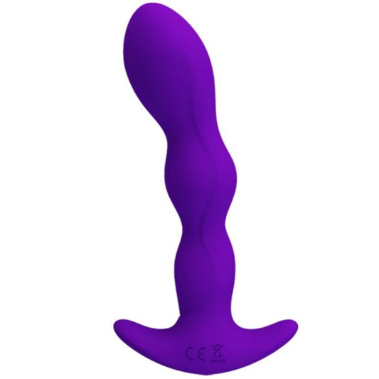 Women vibrator butt anal toys pretty love anal massager 12modes vibration purple