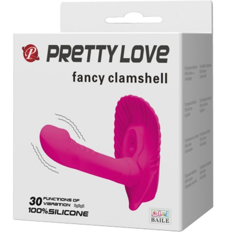 Couple vibrator sex toy g-spot dildo pretty love stimulating fancy clamshell