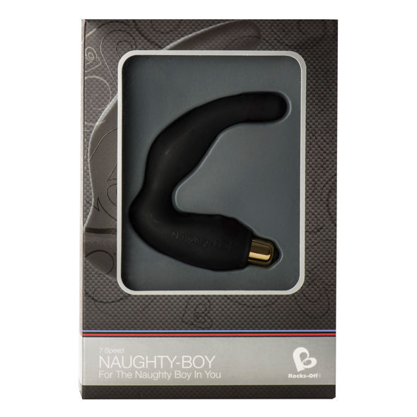 Anal plug prostate massager black naughty-boy 7 speed vibrating stimulator g-spot