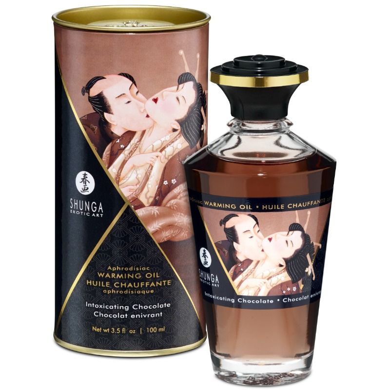 Olio riscaldante afrodisiaco Shunga Blazing Fetish Vaniglia commestibile riscaldante 3,3 once 100 ml