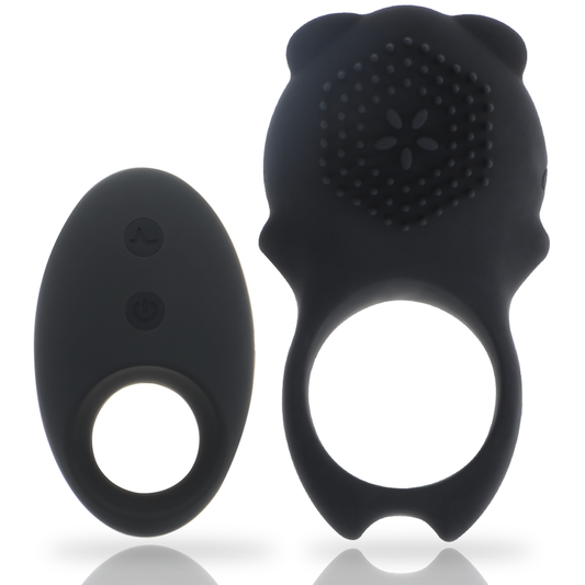 Mia colosseo black remote control cock ring sex toys for couples flexible