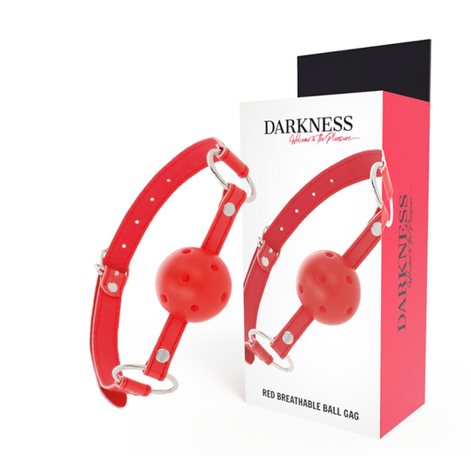 Darkness red breathable ball gag sex toys adult bondage waterproof
