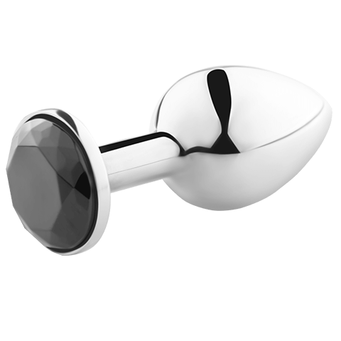 Anal stimulation sex toy secret play metal anal plug black S for couple