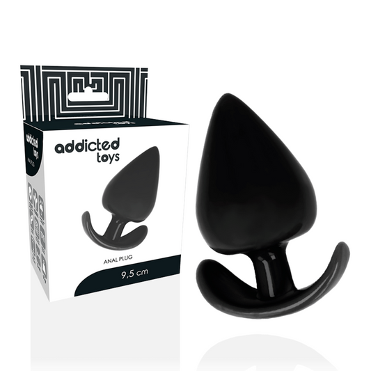 Anal plug 9.5cm flexible sex toy couple addicted toy soft silicone waterproof