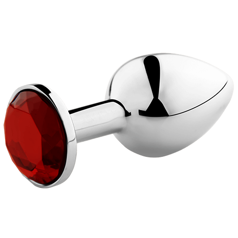 Jewel sex toy secretplay anal plug red L for doggy style beginners butt dilator