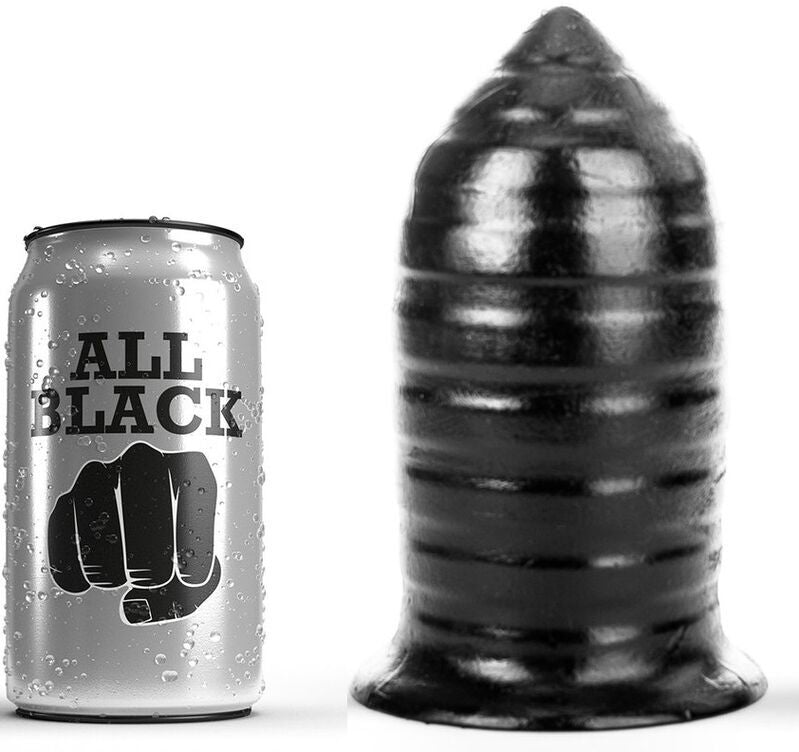 All black butt plug anal 16cm ribbed waterproof pleasure anal sex toys MYSecretCY All black butt plug anal 16cm ribbed waterproof pleasure anal sex toys MYSecretCY