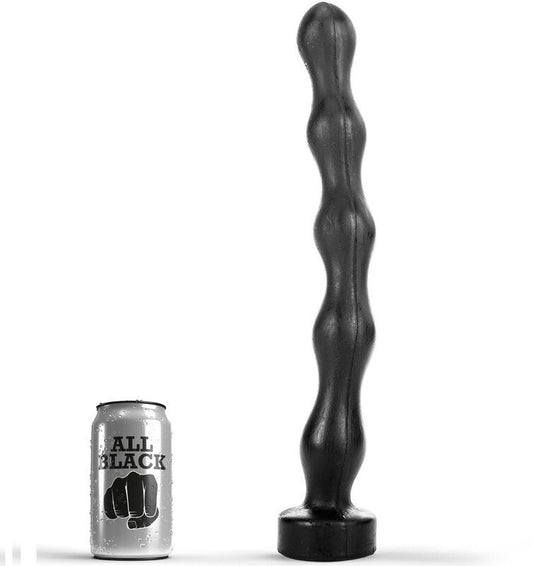 All black anal beads anal plug 41.5cm vaginal butt dildo huge sex toys couple
