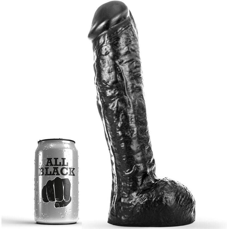 All black dong 29cm thick shaft veins dildo realistic sex toys