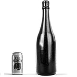 All black bottle women dildo fisting big size vagina anal plug dilator 39.5cm black